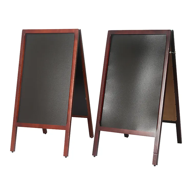 High Quality Chinese Cheap Movable Black Board For Classroom Wooden Frame Boards Class Teaching Chalkboard A-board