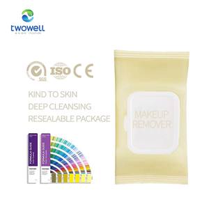 TWOWELLプライベートラベルベストオーガニックフェイスメイクリムーバークレンジングウェットワイプ - Product Image 2