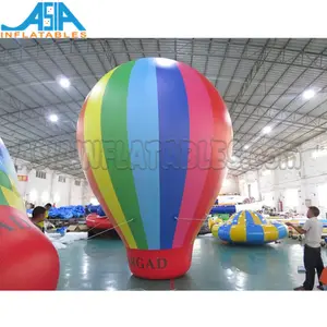 Giant Inflatable Hot Air Balloons Rooftop Cold Air Promotion Ground Balloon for Grand Opening