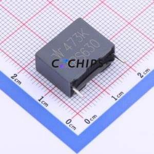 Condensador de película de polipropileno (CBB) 4PS473K2J6AS6035A1, componente de montaje pasante (THT), P=15mm, 47nF, 10%, 630V - Product Image 1