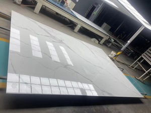 烧结石材大理石外观的耐用现代设计墙板瓷砖，适用于卧室、餐厅、家庭办公室 - Product Image 2