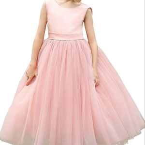 Satin Tulle Princess Gown for <strong>Girls</strong> Enchanting 3D <strong>Formal</strong> Wedding Party <strong>Dress</strong> for Birthday Celebrations Special Children - Product Image 1