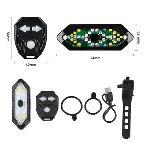 Luz Trasera Inalámbrica para Bicicleta con Control Remoto, Recargable por USB, Impermeable, para Bicicletas de Montaña y Carretera - Product Image 2