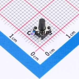 TS110916070 Tactile Switch SMD-4P,4.5x4.5mm Switch Single Pole Single Throw Round Button 1.6N 7mm - Product Image 1