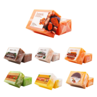 Savon Solide Naturel au Curcuma, à la Noix de Coco et au Citron, à l'Acide Kojique, Blanchissant, Éclaircissant, Anti-Acné, pour Tous Types de Peau, Fait Main, OEM ODM FDOB