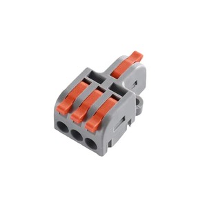 Conector de cable de tipo palanca AP-13 Linkconn 1 entrada 3 salidas, bloque de terminales de conexión rápida, accesorios naranja - Product Image 6
