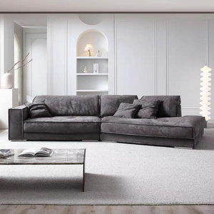 Sofá de Salón <span class=keywords><strong>Budapest</strong></span>, Esquina Irregular, Plano Grande, Diseño Italiano, Acabado Mate, Sofá Villa - Product Image 1