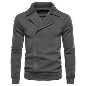 Sweat à capuche à manches longues avec fermeture éclair en coton personnalisé OEM pour hommes et femmes pull uni respirant - Product Image 1