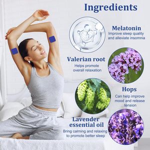 Patchs de sommeil aromathérapeutiques pour adultes, vente chaude, soins de santé, tissu non tissé, hypoallergéniques, autocollants pour un sommeil profond - Product Image 3