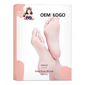 Оптовая продажа, Органическая натуральная Марка, натуральный алоэ вера, Корея, уход за кожей, увлажняющие отшелушивающие шелушащие носки, маска для пилинга ног