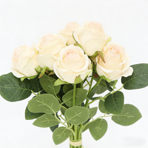 <span class=keywords><strong>ดอก</strong></span>ไม้ประดิษฐ์ตกแต่งศิลปะสมัยใหม่ <span class=keywords><strong>ช่อ</strong></span>ดอก<span class=keywords><strong>กุหลาบ</strong></span>ขาว 11 ก้านต่อช่อ สำหรับตกแต่งสวน งานแต่งงาน ติดเสื้อ ของขวัญวันวาเลนไทน์ - Product Image 2