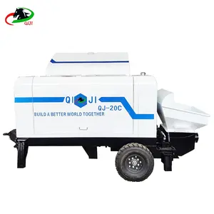Portable Easy Trailer Concrete Pump With High Working Efficiency