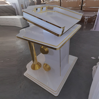 Banc de table d'église en acrylique exquis, personnalisé, salle de conférence, conférence, discours, présentation de luxe