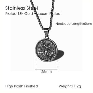 Collier avec pendentif De <span class=keywords><strong>50</strong></span> pièces En acier inoxydable, style hip hop mexicain, Colgante MECYLIFE - Product Image 5