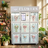 Fabricante de Máquinas Expendedoras de Flores, Máquina Expendedora de Flores Refrigerada con Compresor y Gran Capacidad de Almacenamiento en Venta