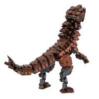 GoldMoc, Serie de videojuegos, juego de bloques de construcción, modelo de Barroth Mecha, figura de acción, modelo de montaje DIY, juguete de bloques de ladrillo