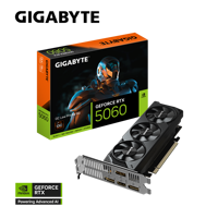 Tarjeta Gráfica Gigabyte GeForce RTX 5060 OC de Perfil Bajo, 8GB GDDR7, PCI Express 5.0, 128Bit MXM, Ventilador, Nueva para PC de Escritorio