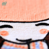 Patchs de broderie thermocollants personnalisés Images de fille en tissu exquis avec technique de transfert de chaleur de perles pour vêtements Textiles de maison