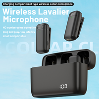 Microphone Lavalier sans Fil Professionnel K13 à 2 Canaux avec Étui de Charge Type C, Réduction du Bruit, Enregistrement Vidéo, Utilisation en Direct