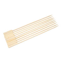 Prix d'usine en Chine, vente en gros de brochettes plates en bambou écologiques jetables, en vrac, de haute qualité, pour barbecue au charbon de bois