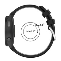 Bracelets de montre en silicone en gros pour montres connectées et bracelets de montre universels bicolores de 18 mm, 20 mm, 22 mm