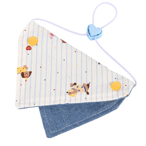 Babero Triangular para Gato, de Algodón Puro, con Bloques de Color, Bordado, Estilo Patchwork, para Todas las Estaciones, Ropa para Mascotas - Product Image 3