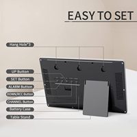 Reloj Atómico de Diseño Clásico LFF, Números de 45 Pulgadas, Reloj de Pared con Temperatura Interior, No Requiere Ajuste, Funciona con Batería, Fecha y Hora