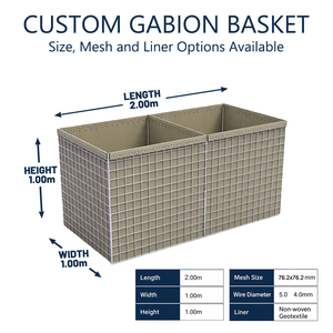 Barrière <span class=keywords><strong>HESCO</strong></span> - Barrière défensive remplie de sable pour la lutte contre les inondations et la sécurité périmétrique - Product Image 5