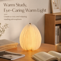 Lampe en papier pliable en forme de vase avec tube floral, lumière de nuit LED à intensité variable rechargeable par USB, décoration portable pour la maison et le bureau
