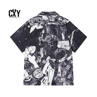 CXY Vente en gros Chemises décontractées pour hommes et femmes Printemps Imprimé intégral Streetwear pour jeunes Expédition rapide en 15 jours OEM