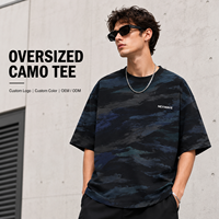 T-shirt unisexe tendance, marque tendance, ample, 100% coton, manches courtes, rétro américain, élastique, uni, tricoté, homme femme