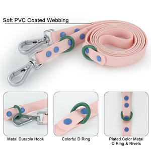 Sin Bloqueo de color Transpirable Capa de aire Malla Chaleco para mascotas Arnés Correa para perro con soporte para bolsa de caca Fácil de limpiar 4 en 1 - Product Image 6