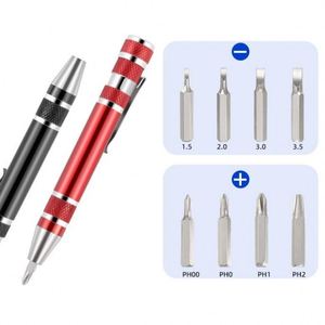 Destornillador de Bolsillo 8 en 1, Herramienta Electrónica de Precisión, Mango Antideslizante Reforzado, Kit de Destornilladores Manuales Multibits en Miniatura - Product Image 3
