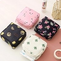 Organisateur de toilette portable, trousse de maquillage cosmétique, pochette pour serviettes hygiéniques, tampons, serviettes hygiéniques, sac de rangement imperméable pour les voyages