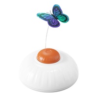 Jouet intelligent pour chat en forme de papillon avec lumière rouge, évitement automatique des obstacles, jouet interactif sans fil pour le divertissement des chats, accessoires pour animaux de compagnie