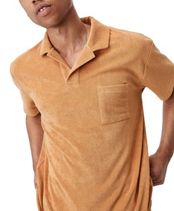 Conjunto de Camiseta Polo y Pantalones Cortos de Color Sólido para Hombre, Ropa Casual de Otoño, 100% Algodón Tejido Transpirable de 240g, Estilo Cuello Polo - Product Image 2