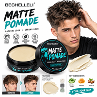 Kit de Produits Coiffants pour Hommes à Base d'Argile Végétalienne Biologique, Fixation Forte, Sans Alcool, Texturisant, Marque Privée OEM/ODM/MOQ