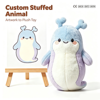 Peluche personnalisée d'animal marin, créature fantastique de la mer, transformez votre dessin en jouet en peluche, cadeau