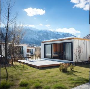 Spacieuses maisons conteneurs en acier de luxe pour villas Resorts Escapades rurales Construction rapide Scenic Salon Chambre Salle de bain - Product Image 5