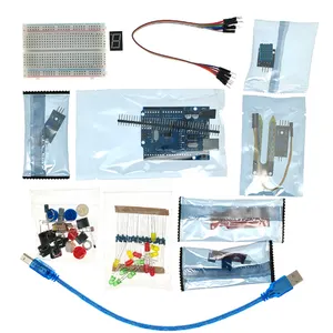 Grundstarterset für Arduino Uno Set R3 DIY-Kit R3 Brett/Breadboard Elektronik mit Einzelhandel Box-Komponenten-Set