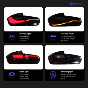 Luces LED traseras para BMW F30 13-18, ajuste perfecto para 318i 320i 325i 330i F35F80, visibilidad y seguridad mejoradas - Product Image 4