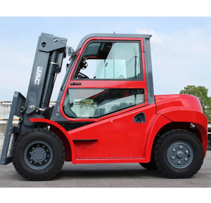 Chariot élévateur diesel JAC 6 tonnes CPCD60J pour la manutention de matériaux en entrepôt avec mât à levage libre et pneus pleins - Product Image 3