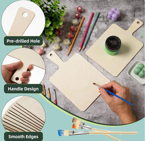 Wholesale <strong>Unfinished</strong> Mini Wooden Paddle <strong>Cheese</strong> Charcuterie <strong>Board</strong> Blank Chopping <strong>Board</strong> <strong>Wood</strong> Cutting <strong>Board</strong> Kitchenware - Product Image 3