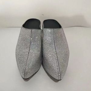 Ladies Shoes Free Shipping Full Rhinestone Sandalia Plataforma High Quality Style Chunky Platform <b>Sandals</b> - Product Image 5