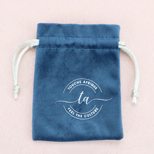 Custom Logo Print <b>Mini</b> Jewelry Storage Bag Velvet Pouch Super Soft Flannel Velvet Gift Bag Antique Packing Velvet Drawstring Bag - Product Image 2