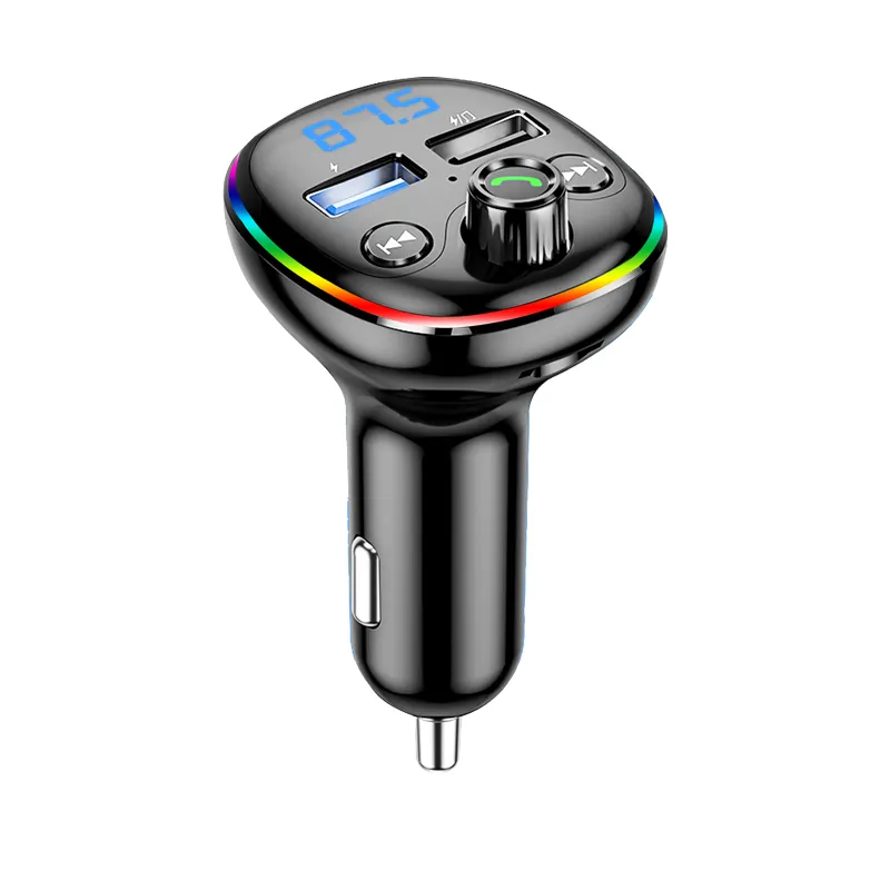 Customization BT Car MP3 Music Player FM Modulator Transmitter AUX Adapter BT 5.0 Wireless Handsfree USB Charger Car kit