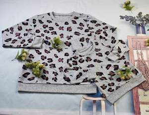 Le donne E I Bambini Madre Figlia/Figlio, La Famiglia di Corrispondenza Pullover Top Fashion Cheetah Leopardo Stampato Mommy And Me <span class=keywords><strong>Felpa</strong></span> - Product Image 4