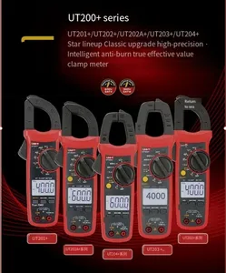 (UNI-T) U201+/ut202+/ut202A+ Amperímetro digital de braçadeira multimetro de alcance automático inteligente anti-queimadura NCV