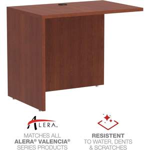 Alera Valencia Series 36 X 24 X 29-1/2 pouces, coque de pont de retour réversible en cerisier moyen pour bureaux - Product Image 2