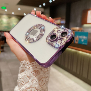 Kim Cương Mạ Phụ Nữ Điện Thoại Sang Trọng Trường Hợp Phụ Nữ Điện Thoại Chống Sốc Trường Hợp Đối Với iPhone 14 13 12 11 - Product Image 4